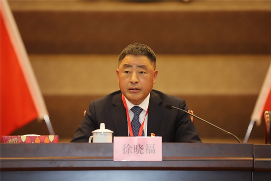 镇党委书记徐晓福代表瓜沥镇委员会所作的题为《全力兴城拓港 发力